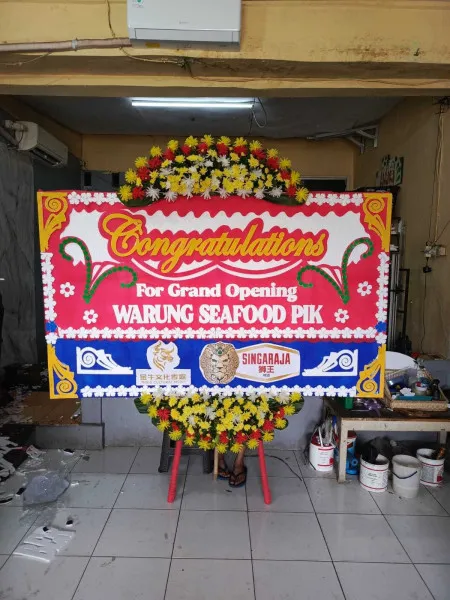 Papan Bunga Ucapan Selamat Kampung Bali