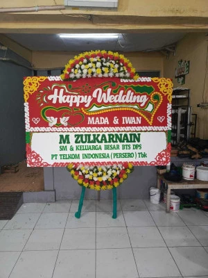 Papan Bunga di Kampung Bali