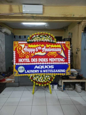 Papan Bunga di Kampung Bali