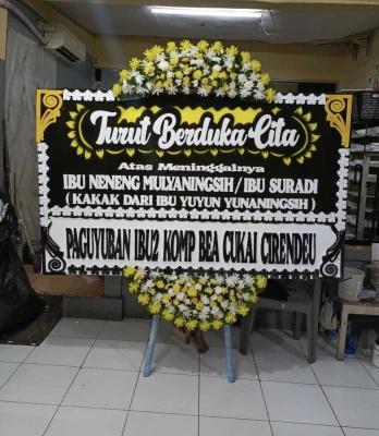 Papan Bunga di Kampung Bali